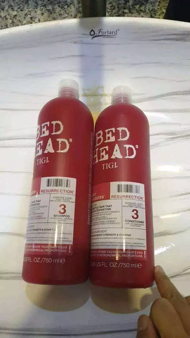 Cặp Đôi Dầu Gội và Xả Bed Head Tigi Đỏ Số 3 - Giải Pháp Cho Tóc Hư Tổn, Nuôi Dưỡng Khỏe Mạnh, Mỹ Phẩm Nhập Mỹ