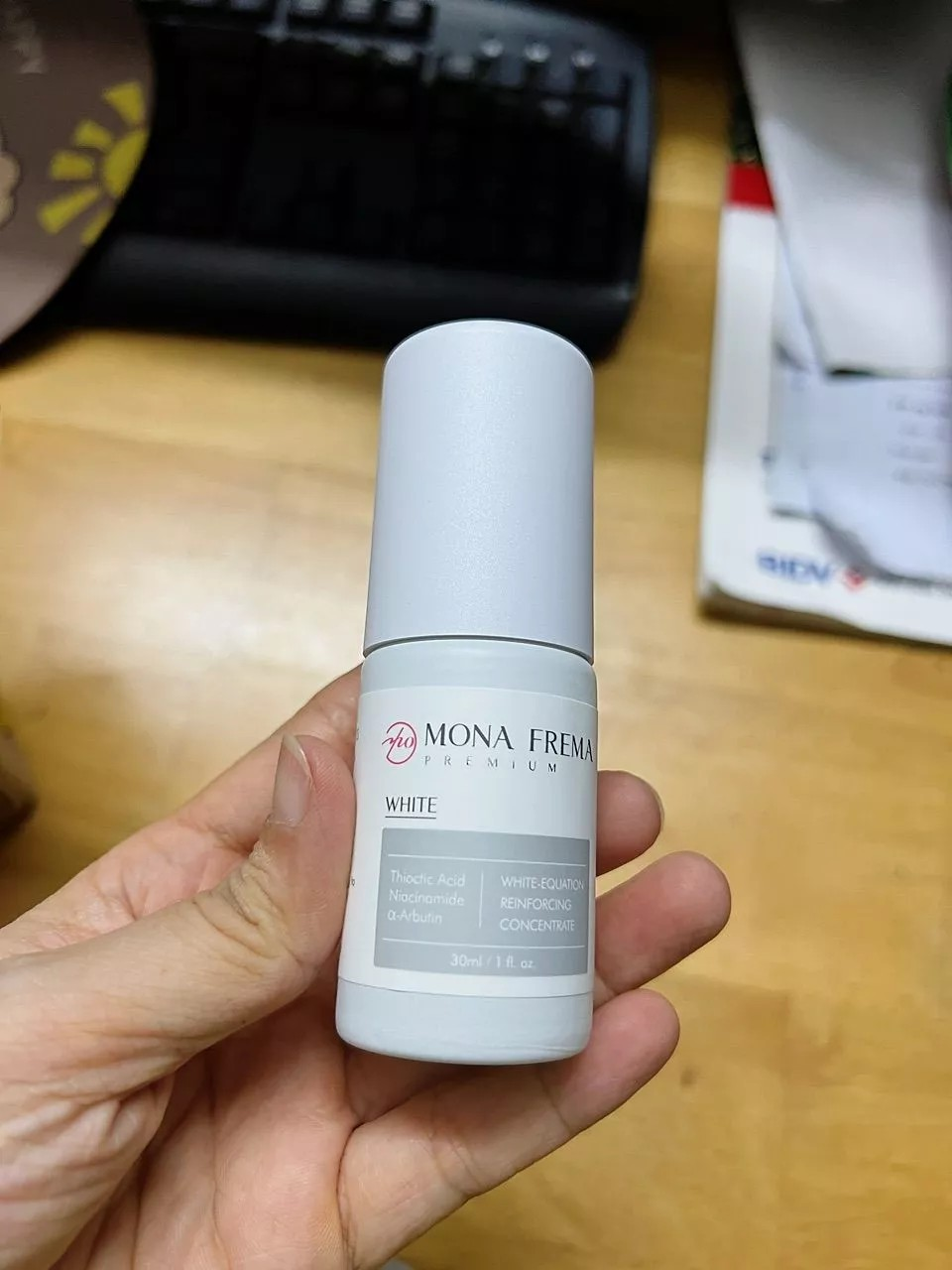 Kem Dưỡng Trắng Da Mona Frema White-Equation 30ml - Serum Làm Sáng Da, Ngăn Ngừa Thâm Sạm, Phù Hợp Với Da Nhạy Cảm