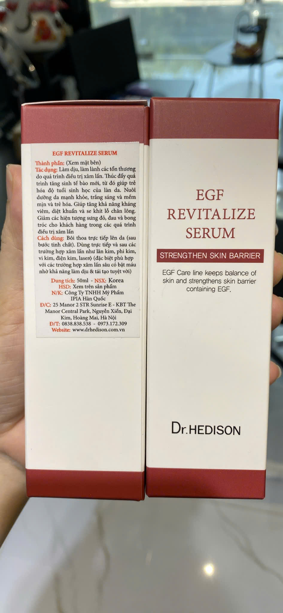 Huyết Thanh Siêu Tái Tạo Tế Bào Gốc Dr.Hedison EGF Revitalize Serum 50ml - Chăm Sóc Da, Cung Cấp Độ Ẩm, Giảm Nếp Nhăn