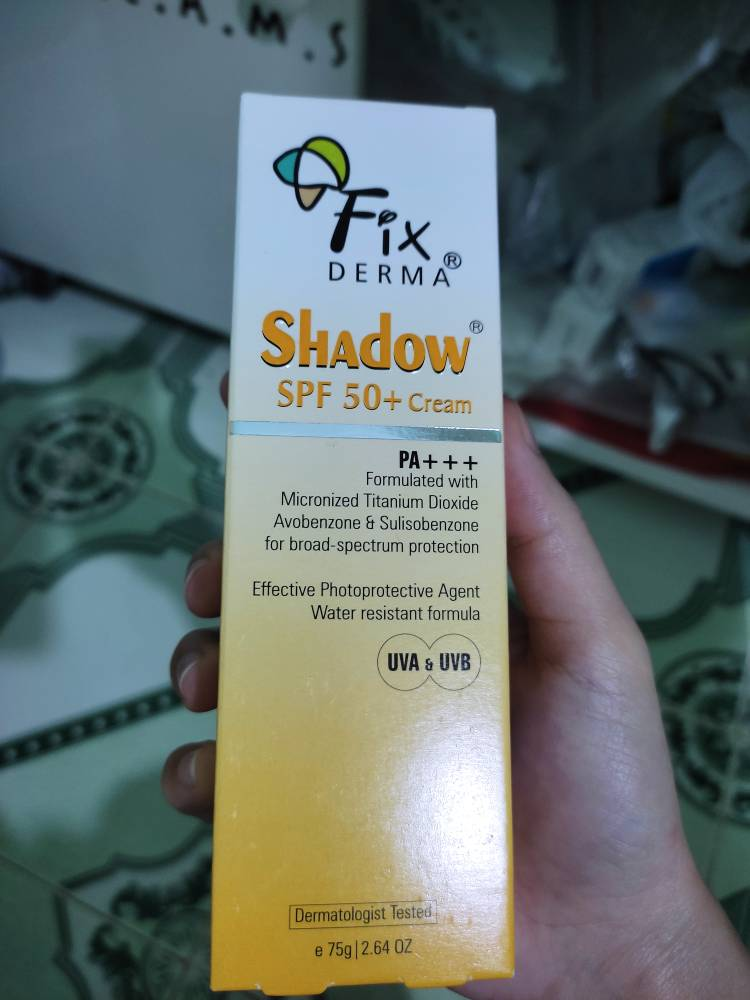 Kem Chống Nắng Fixderma Shadow Cream SPF 50+ - Bảo vệ Da Mặt và Toàn Thân, Không Nhờn Rít, Phù Hợp Mọi Loại Da