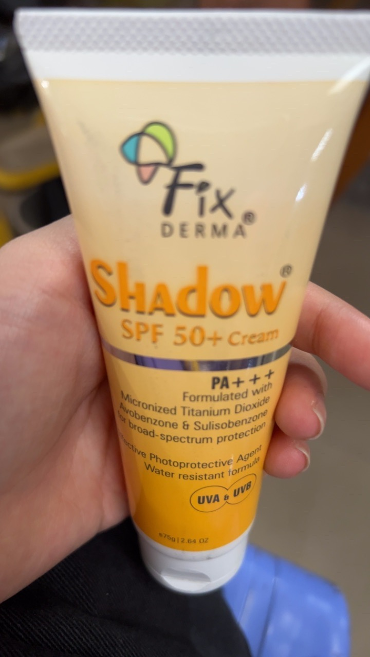 Kem Chống Nắng Fixderma Shadow Cream SPF 50+ - Bảo vệ Da Mặt và Toàn Thân, Không Nhờn Rít, Phù Hợp Mọi Loại Da