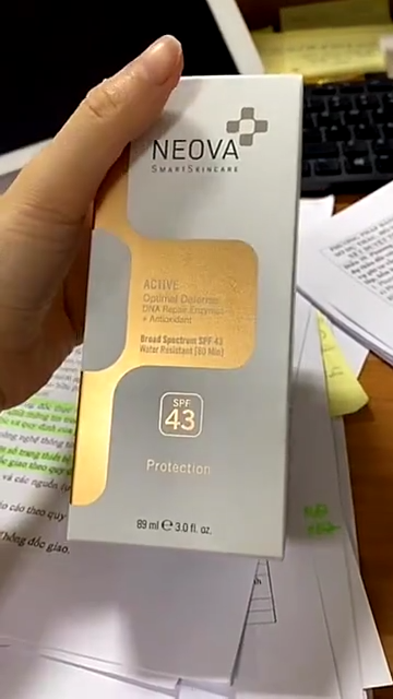 Kem Chống Nắng Neova Active SPF43 - Bảo Vệ Da Mặt và Body, Chống UVA/UVB, Dưỡng Ẩm, Siêu Chống Oxy Hóa, Phù Hợp Tất Cả Loại Da