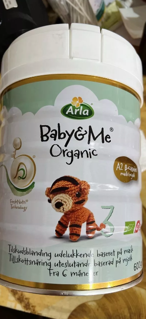 Sữa Bột Arla Baby&Me A2 Organic Số 3 Dành Cho Trẻ Từ 1-3 Tuổi - Đáp Ứng Tiêu Chuẩn Hữu Cơ EU, Dễ Tiêu Hóa 600g