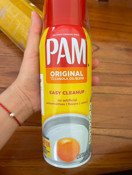 Dầu Ăn Kiêng Pam Original Dạng Xịt Mỹ - Dầu Chiên Không Calo, Phù Hợp Chế Độ Ăn Kiêng, Dinh Dưỡng Healthy, Dung Tích 147ml