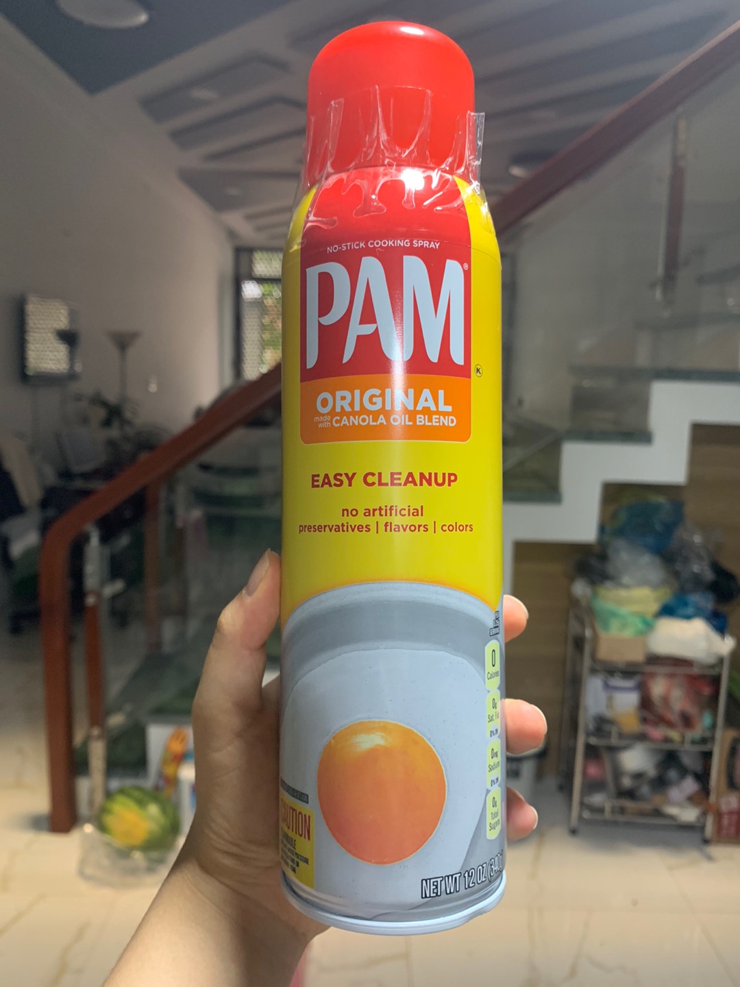Dầu Ăn Kiêng Pam Original Dạng Xịt Mỹ - Dầu Chiên Không Calo, Phù Hợp Chế Độ Ăn Kiêng, Dinh Dưỡng Healthy, Dung Tích 147ml