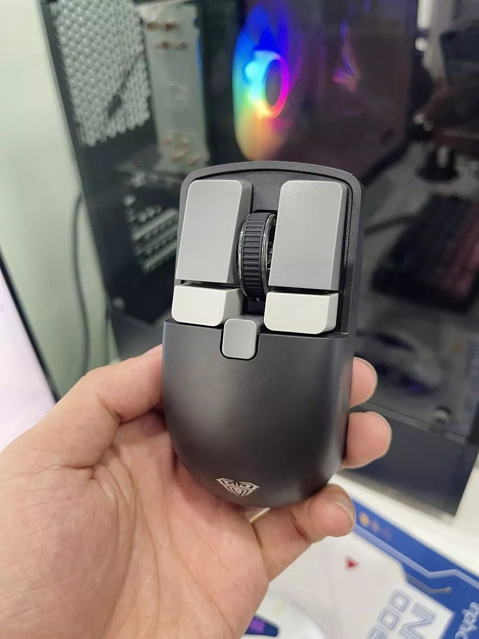 Chuột không dây Bluetooth Sidotech Aula SC320 - Pin sạc, cảm biến cao 4800 DPI, nhẹ nhàng, chống mỏi tay, nhiều màu sắc hấp dẫn