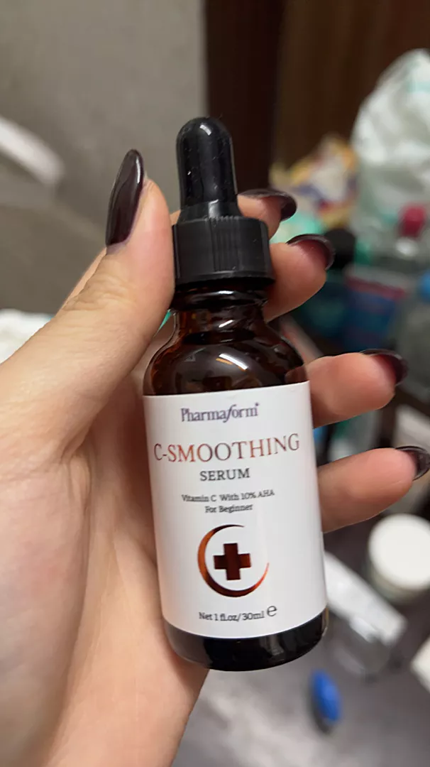 Serum Pharmaform C-Smoothing Vitamin C 30ml + 10% AHA - Làm mờ vết thâm, dưỡng da sáng mịn, phù hợp cho da nhạy cảm và lão hóa