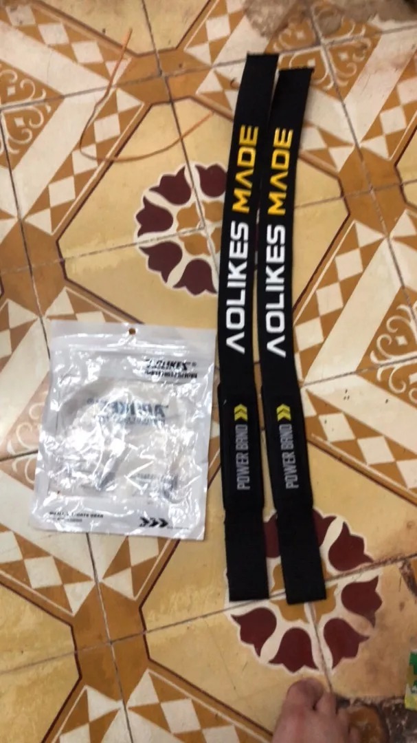 Dây Kéo Lưng Lifting Straps Aolikes Pro HW-7637 - Dụng Cụ Tập Gym Chuyên Nghiệp, Chất Liệu Bền Bỉ, Giúp Tập Deadlift Hiệu Quả