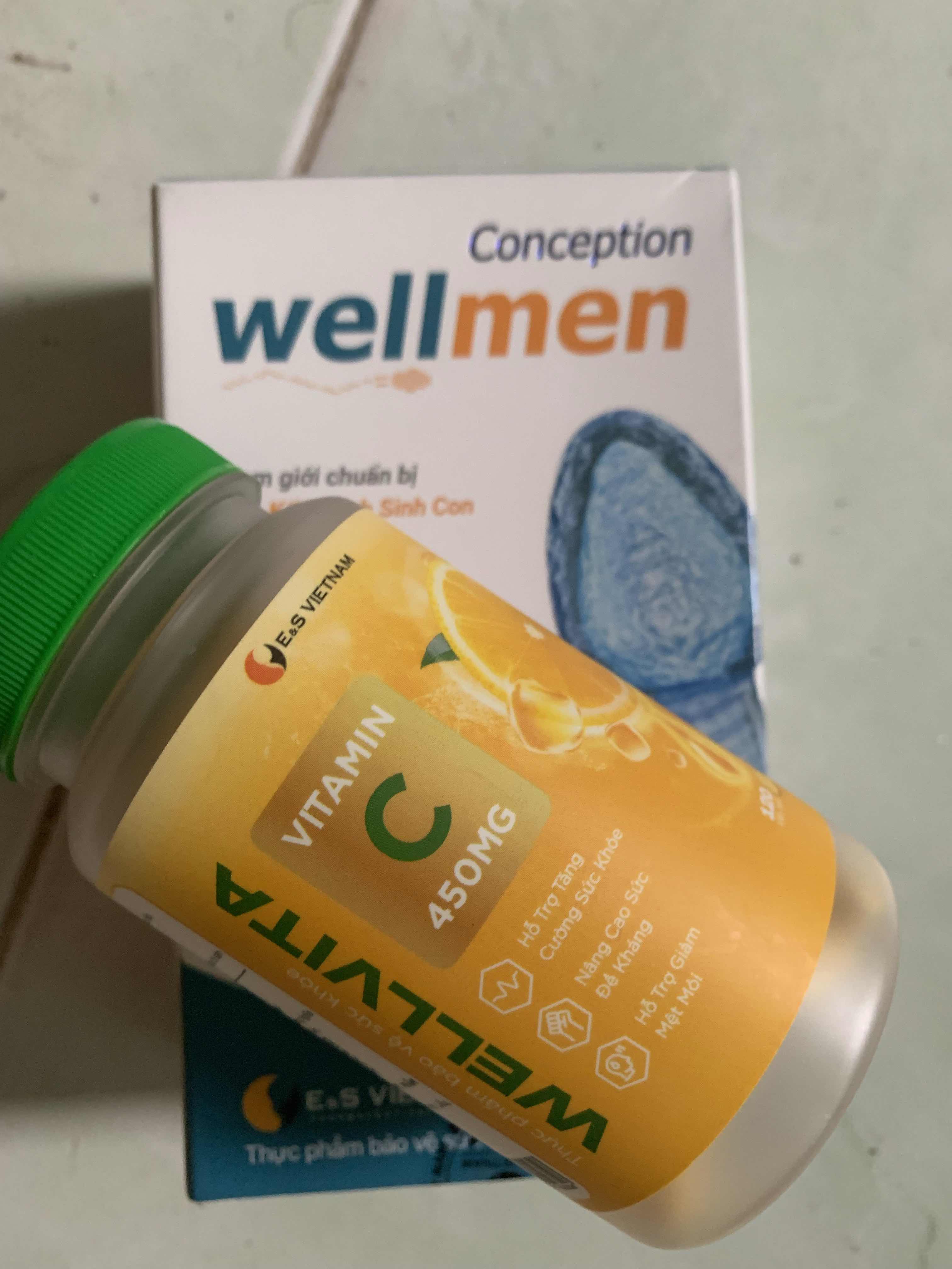 Viên Uống Hỗ Trợ Tăng Cường Sức Khỏe WellVita Vitamin C 450mg - Tăng Cường Đề Kháng & Năng Lượng, Làm Đẹp Da, 120 Viên