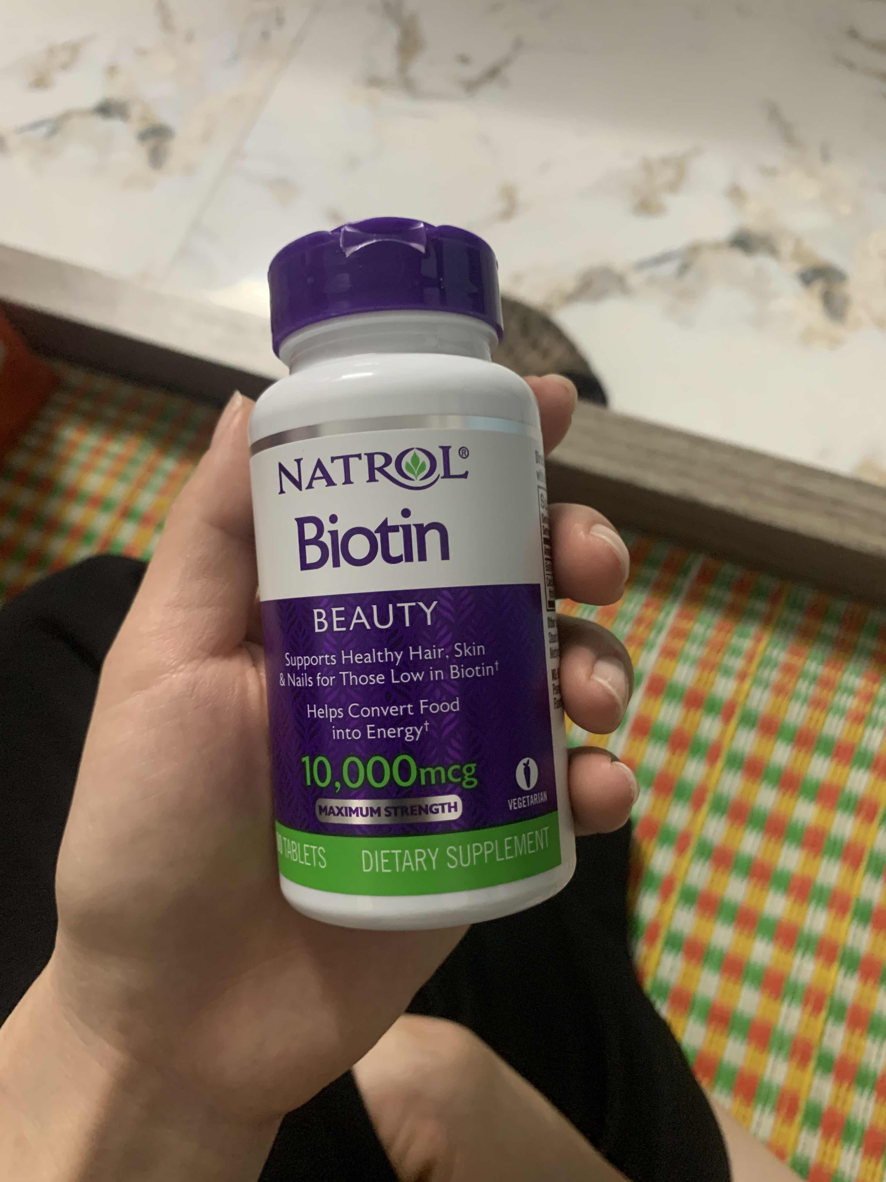 Viên Uống Mọc Tóc Natrol Biotin 10000 mcg Mỹ - Hỗ Trợ Rụng Tóc, Tóc Khỏe Mạnh, 100 Viên, Vitamin B7 Hữu Ích