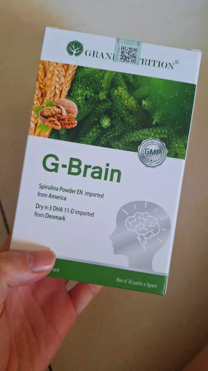 Cốm G-Brain Bổ Não Cho Trẻ - Hỗ Trợ Phát Triển Trí Não, tăng Cường Sức Đề Kháng & Trí Nhớ - Thực Phẩm Chức Năng Grand Nutrition