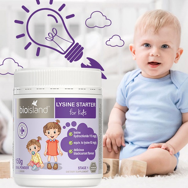 Sản phẩm chất lượng cao bột lysine cho bé giúp tăng cường sức đề kháng của bé yêu