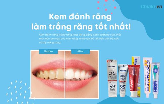Những phương pháp loại kem đánh răng làm trắng răng hiệu quả để bạn có nụ cười tỏa sáng