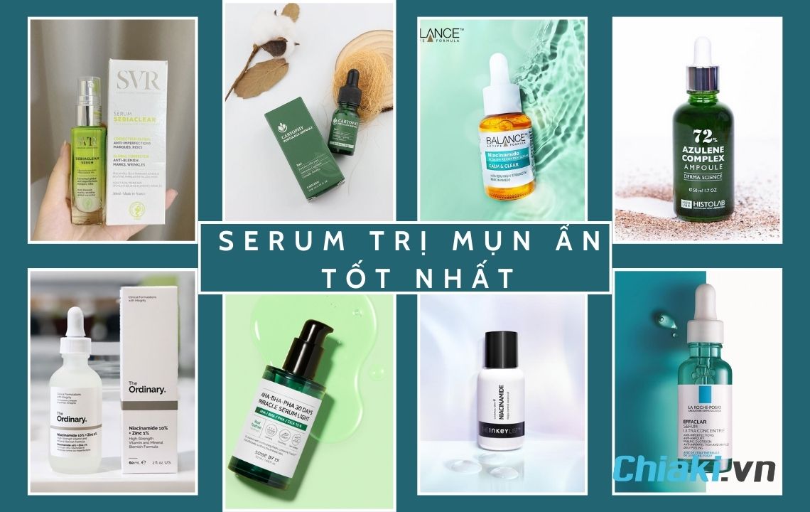 Những thành phần chính trong các loại serum trị mụn ẩn là gì?
