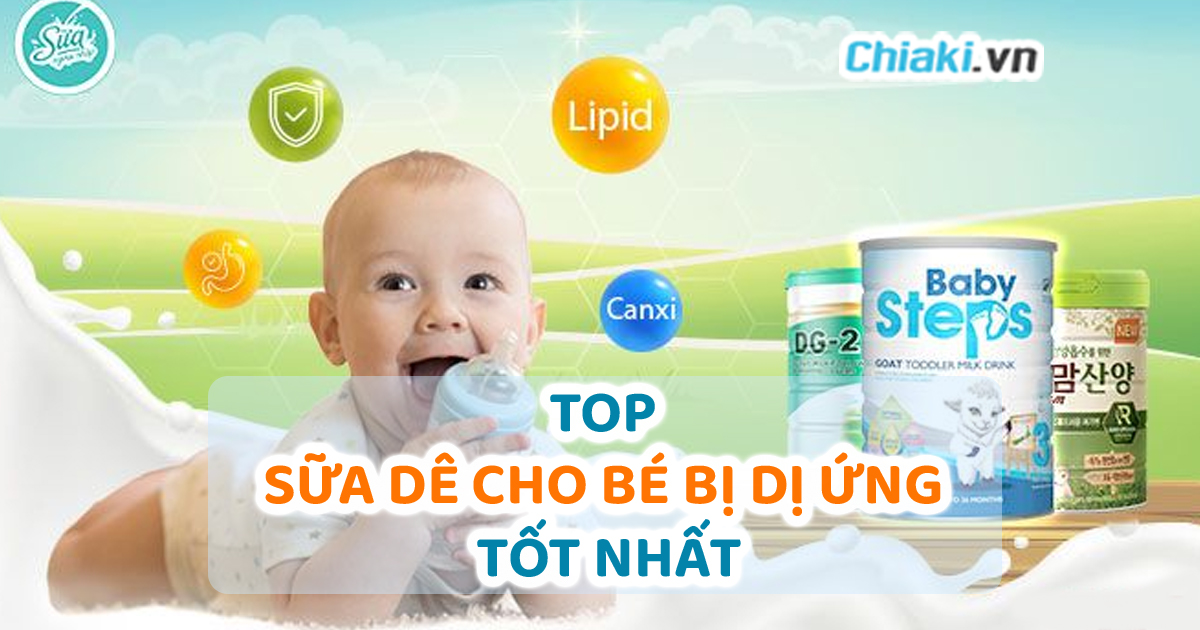 Sử dụng sữa dê cho trẻ dị ứng đạm bò hiệu quả