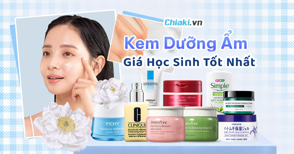 Kem dưỡng ẩm da dầu mụn giá học sinh nào giúp làm dịu và phục hồi da mụn?