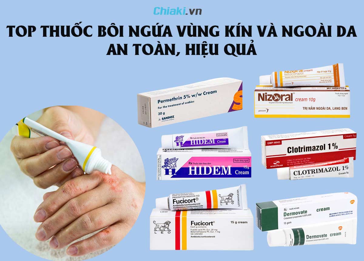 CÁC LOẠI THUỐC BÔI NGỨA VÙNG KÍN NAM GIỚI PHỔ BIẾN