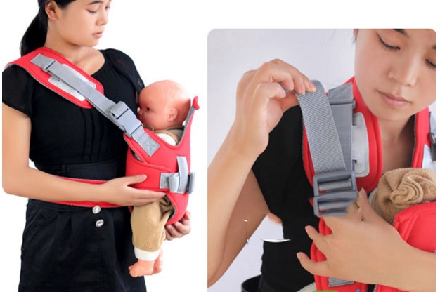 Địu baby carrier 6 tư thế khóa chắc chắn và an toàn