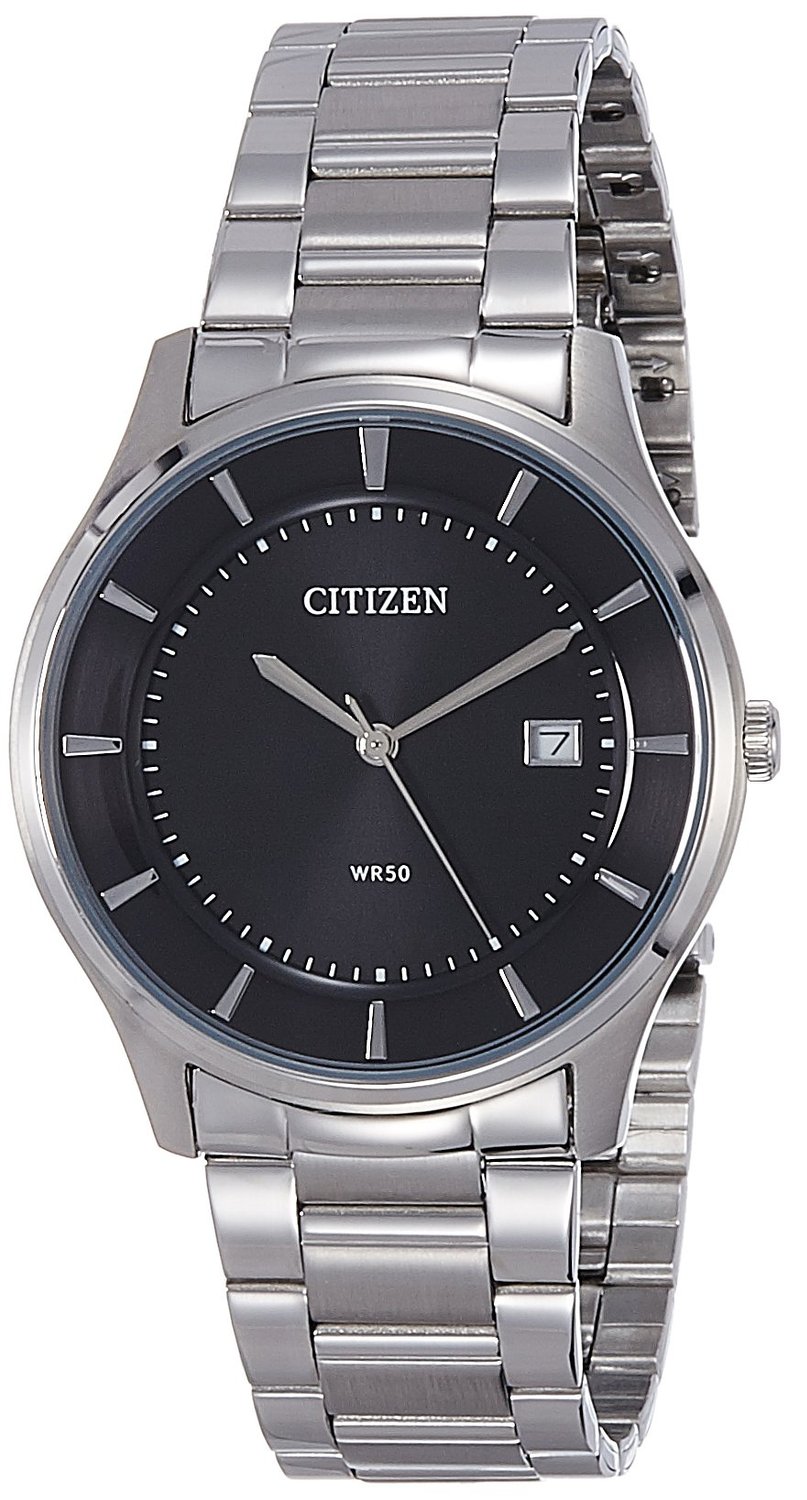 Đồng hồ nam Citizen BD0041-54E có mặt đồng hồ hình tròn cổ điển, sang trọng được làm từ kính cường lực chống va đập, với vòng bezel, vỏ và dây được làm từ thép không gỉ, ánh lên vẻ đẹp kim loại mượt mà. 