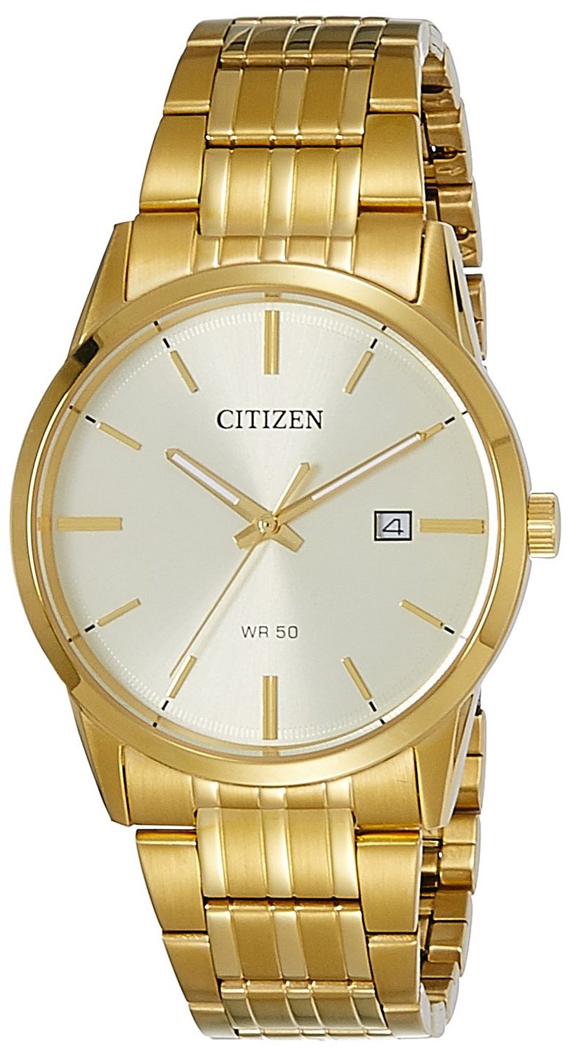 Đồng hồ đeo tay Citizen BI5002-57P với mặt kính cường lực chống va đập, chống xước hiệu quả. Vòng bezel không quá to bản tinh tế tạo nên vẻ đẹp sang trong cho chiếc đồng hồ