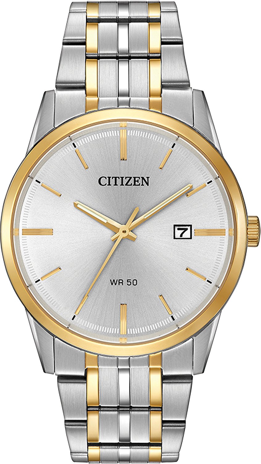 Đồng hồ đeo tay BI5004-51A có mặt số cổ điển trắng kết hợp với kim màu vàng nổi bật, chất liệu kính cường lực giúp chống va đập, chống xước. Vòng bezel nhỏ mạ vàng cho tổng thể chiếc đồng hồ sang trọng hơn