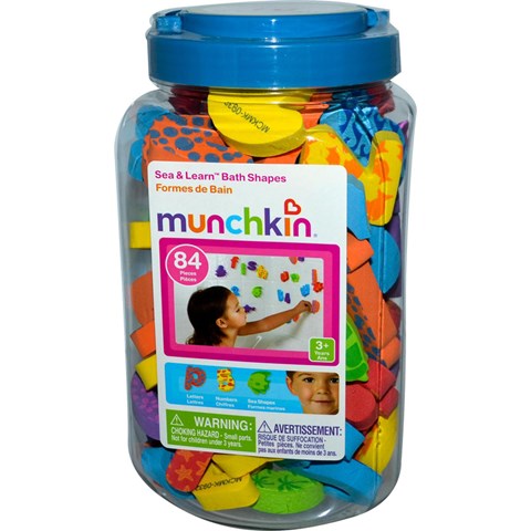Bộ hình và chữ số xốp Munchkin MK11022 gồm 84 chi tiết dành cho trẻ trên 3 tuổi