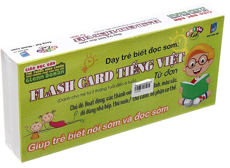 Thẻ học thông minh Flash card tiếng việt - Từ đơn 1 là một trong những phương pháp giúp bé phát triển toàn diện về tư duy