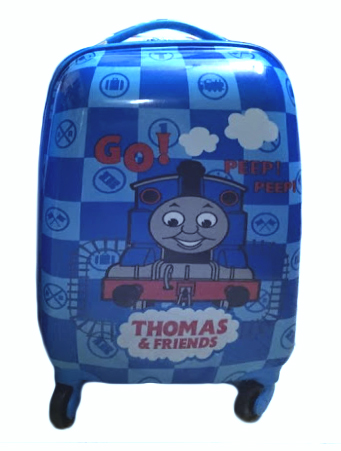 Vali cho bé Thomas có bánh xoay 360 độ dễ dàng tiện lợi khi kéo