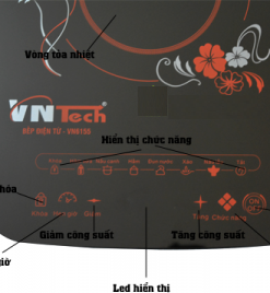 Chi tiết bàn phím thể hiện các chức năng dễ dàng, đặc biệt hướng dẫn Tiếng Việt dễ hiểu