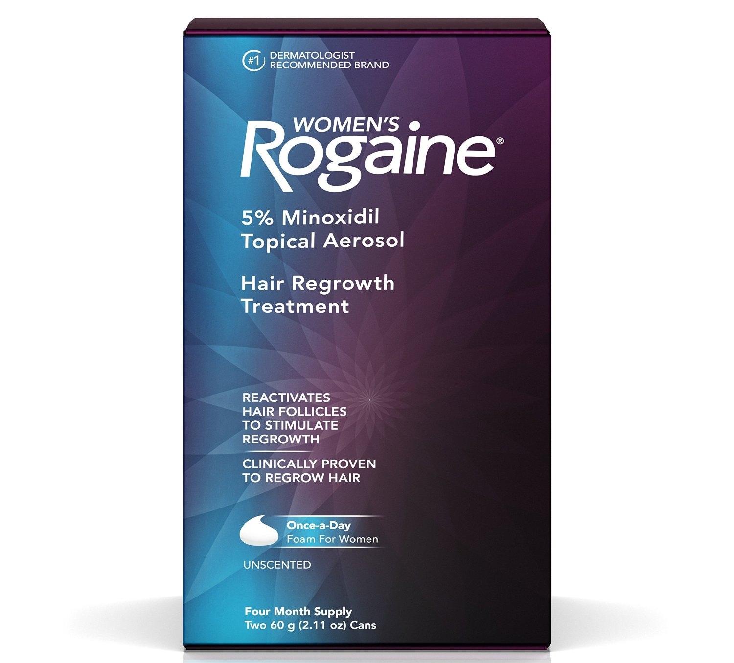 Kích thích mọc tóc Minoxidil cho nữ Women’s Rogaine Once A Day Foam 4 Month Supply chứa 5% minoxidil 