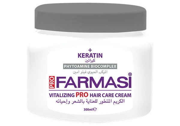 Kem ủ tóc Farmasi Keratin Balance Hair Cream 300ml với công thức đột phá chứa Keratin giúp phục hồi mái tóc khô và hư tổn 