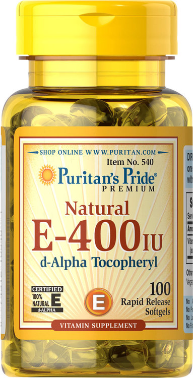 Vitamin E 400 IU Puritan Pride chống oxy hóa mạnh mẽ
