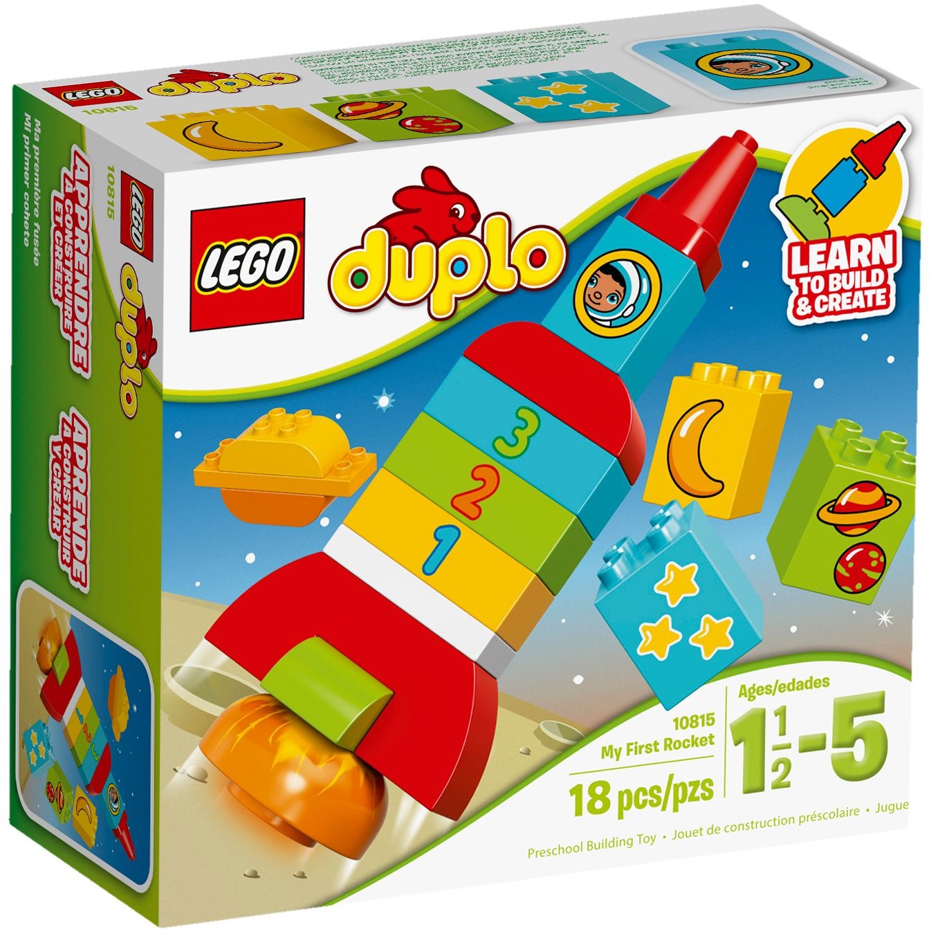Bộ xếp hình Lego giúp bé hình thành kỹ năng đếm, nhận biết mặt số và những hình ảnh khác