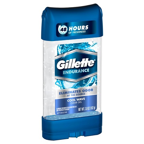 Lăn khử mùi Gillette Endurance Cool Wave Clear Gel cho nam với công thức 3X – 3 tác động tiên tiến
