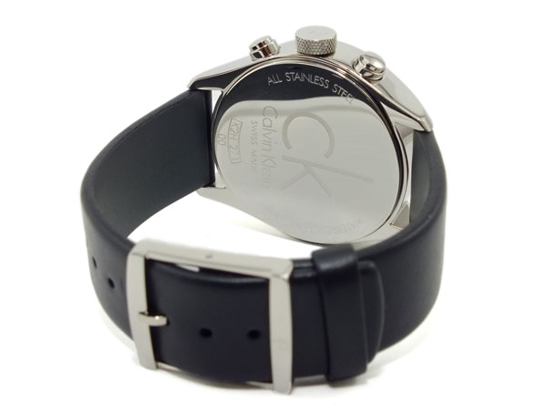 Chiếc đồng hồ Calvin Klein K2H27102 được thiết kế dây da đen cổ điển, lịch lãm