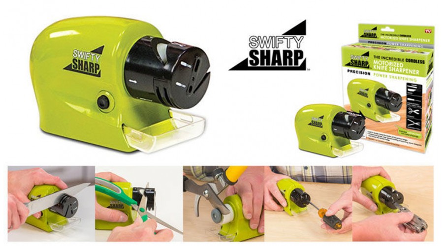 Swifty Sharp giúp phục hồi các bề mặt lưỡi dao, kéo hay bất kỳ dụng cụ nào trong vài giây