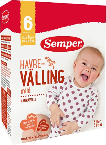 Sữa ngũ cốc Semper Valling cho bé trên 6 tháng