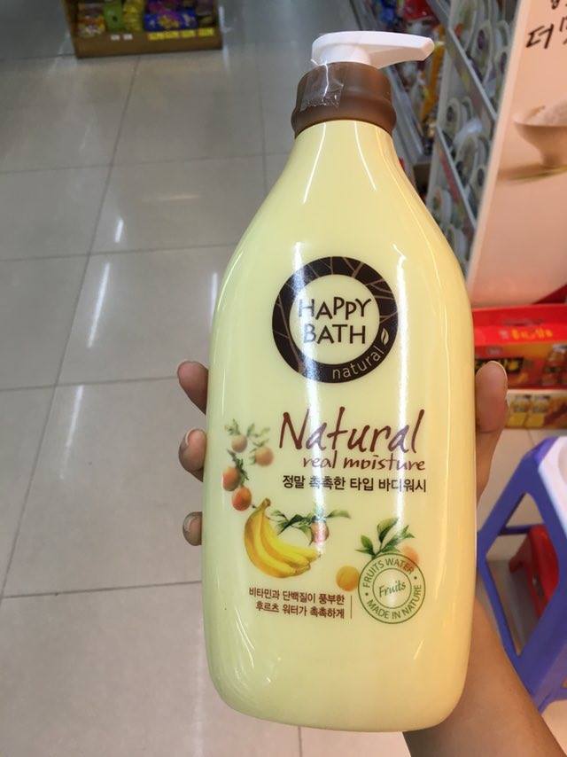 Sữa Tắm Happy Bath Natural Real Moisture chiết xuất trái cây
