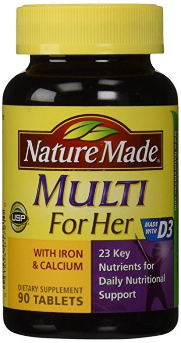Vitamin tổng hợp cho nữ Nature Made Multi For Her hộp 90 viên