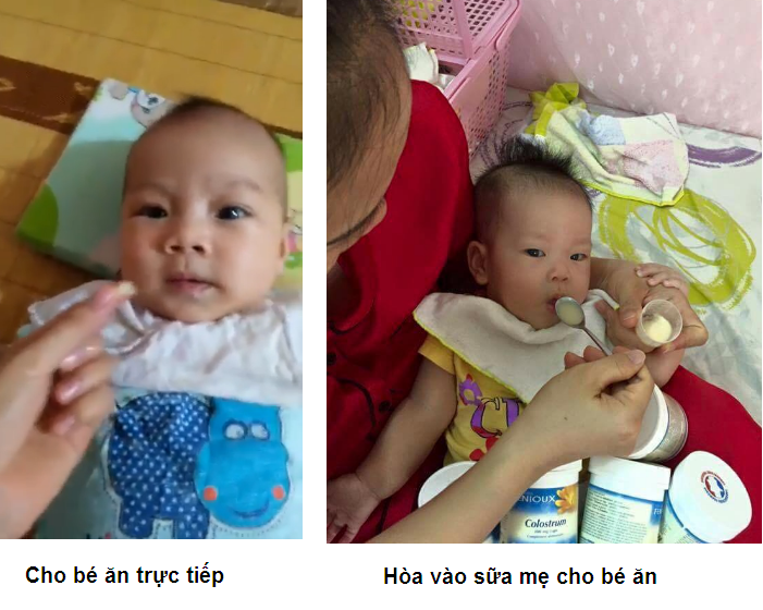 Cách sử dụng sữa non Pháp cho bé
