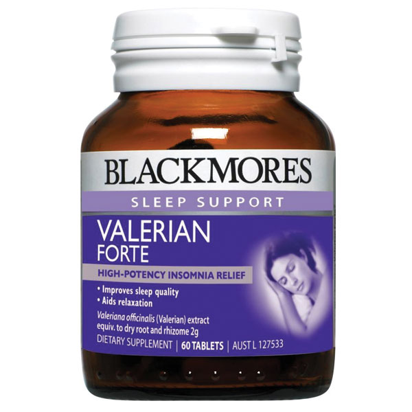 Viên uống hỗ trợ giấc ngủ Blackmores Valerian Forte 2000mg hộp 60 viên