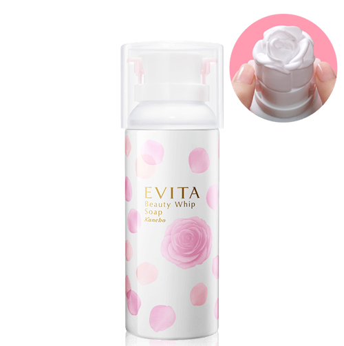 Sữa rửa mặt Kanebo Evita Beauty Whip Soap tạo bọt hình bông hoa hồng cực kỳ độc đáo