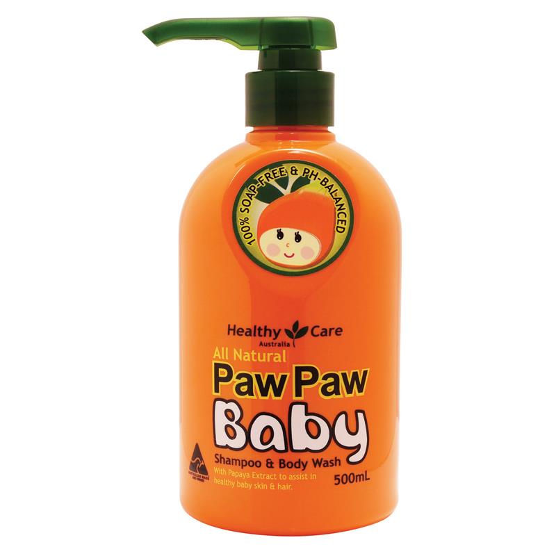 Sữa tắm gội Paw Paw Baby Healthy Care chiết xuất từ đu đủ tự nhiên