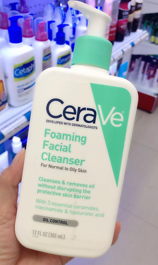Sữa rửa mặt CeraVe Foaming Facial Cleanser phục hồi, bảo vệ làn da