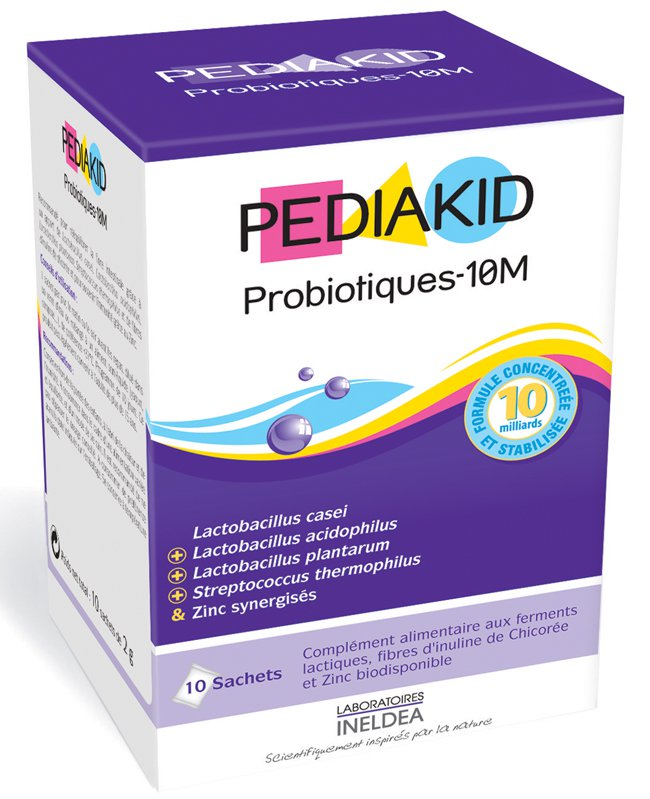 Men tiêu hóa Pediakid Probiotiques 10M của Pháp hộp 10 gói