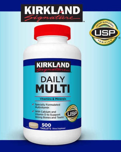 Multivitamin Kirkland mẫu mới 2017