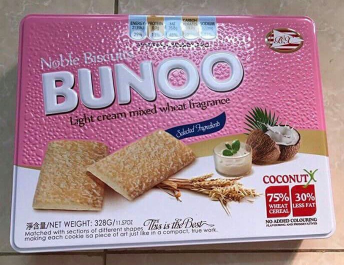 Bánh quy dừa Bunoo 328g 1
