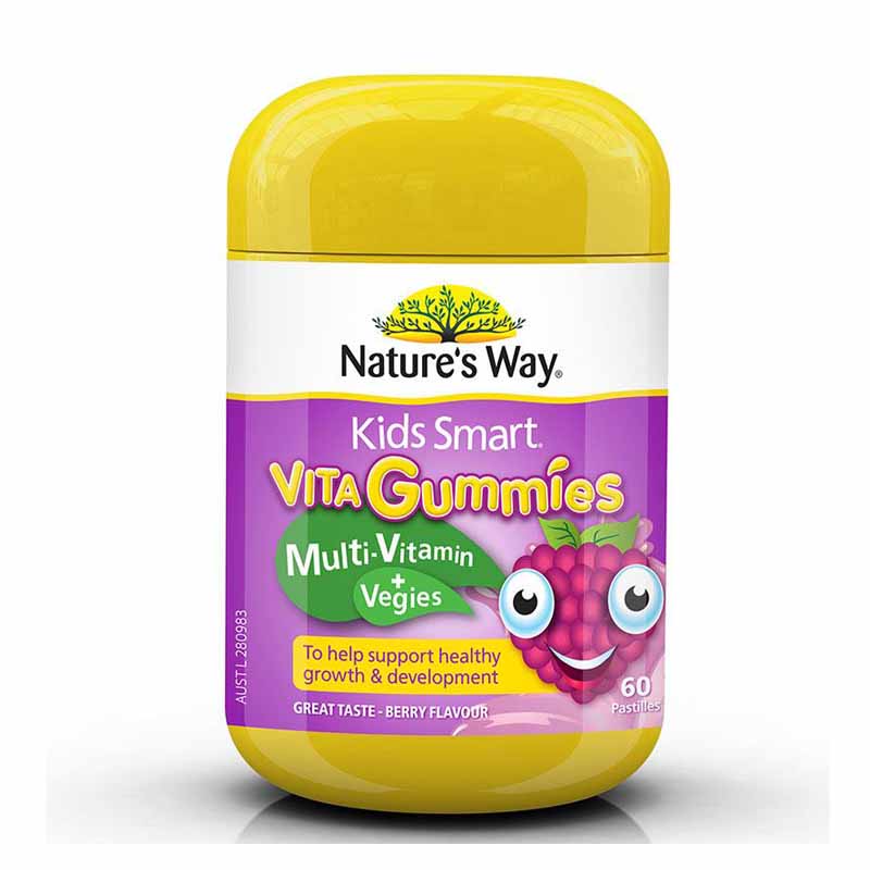 Kẹo Vita Gummies Nature's Way bổ sung vitamin tổng hợp và rau của quả cho bé