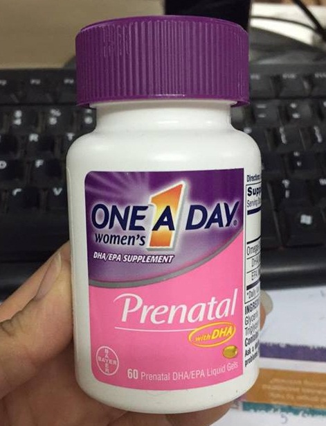 One A Day Women's Prenatal DHA bổ sung DHA cho bà bầu