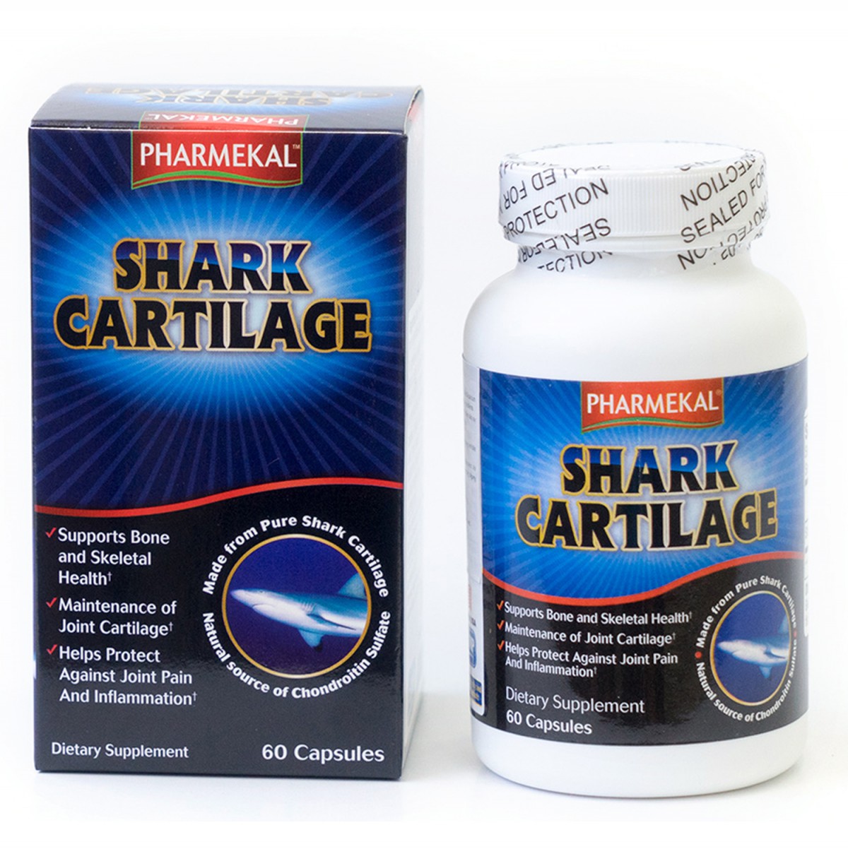 Viên uống Sụn Cá Mập Pharmekal Shark Cartilage 740mg của Mỹ 